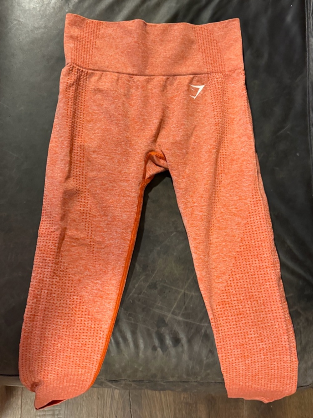 Gymshark Coral Orange Seamless Leggings